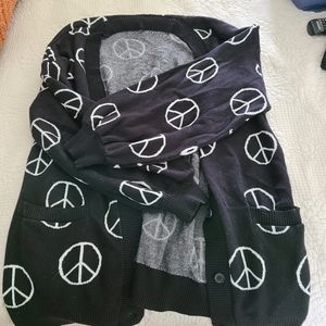 Forever 21 Peace Sign Sweater